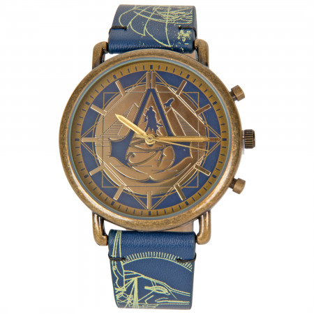 Assassin's Creed The Assassins Insignia Gold Face Wrist Watch